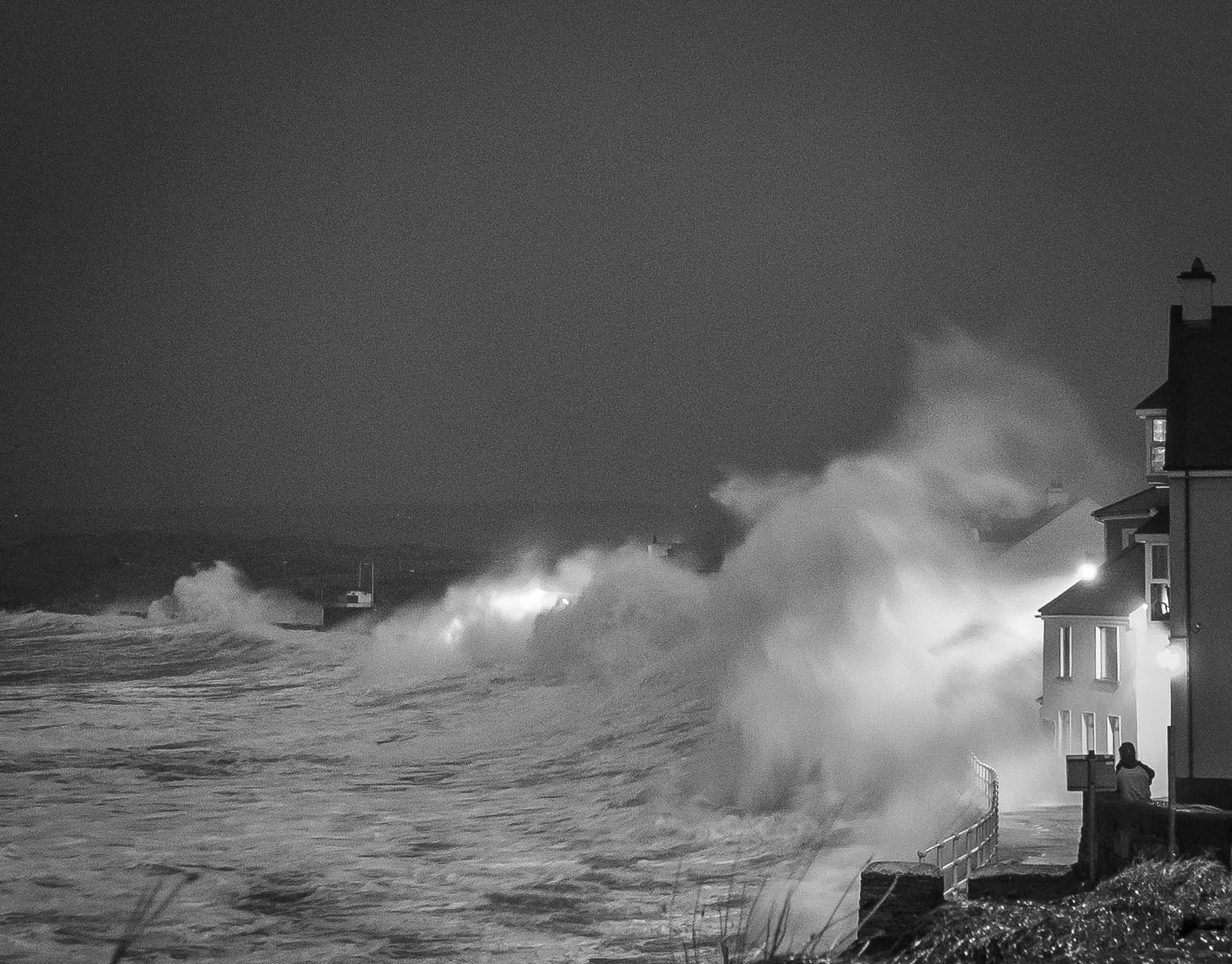 Storm overtopping Lahinch